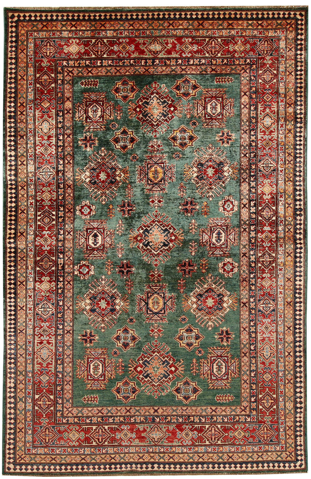 Darkgreen Kazak 5' 9 x 8' 9 - No. 67370 - ALRUG Rug Store