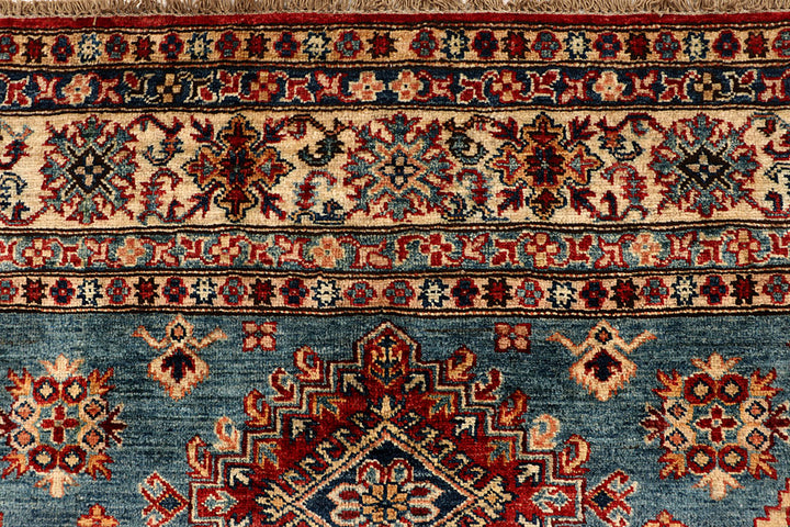 Light Slate Grey Kazak 5' 7 x 8' - No. 67373 - ALRUG Rug Store