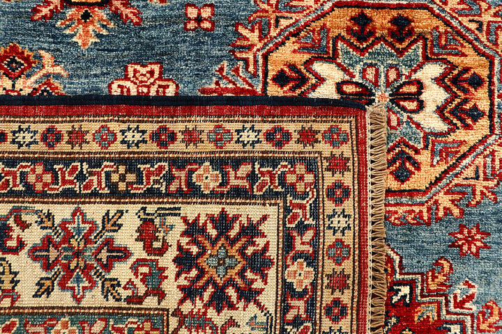 Light Slate Grey Kazak 5' 7 x 8' - No. 67373 - ALRUG Rug Store