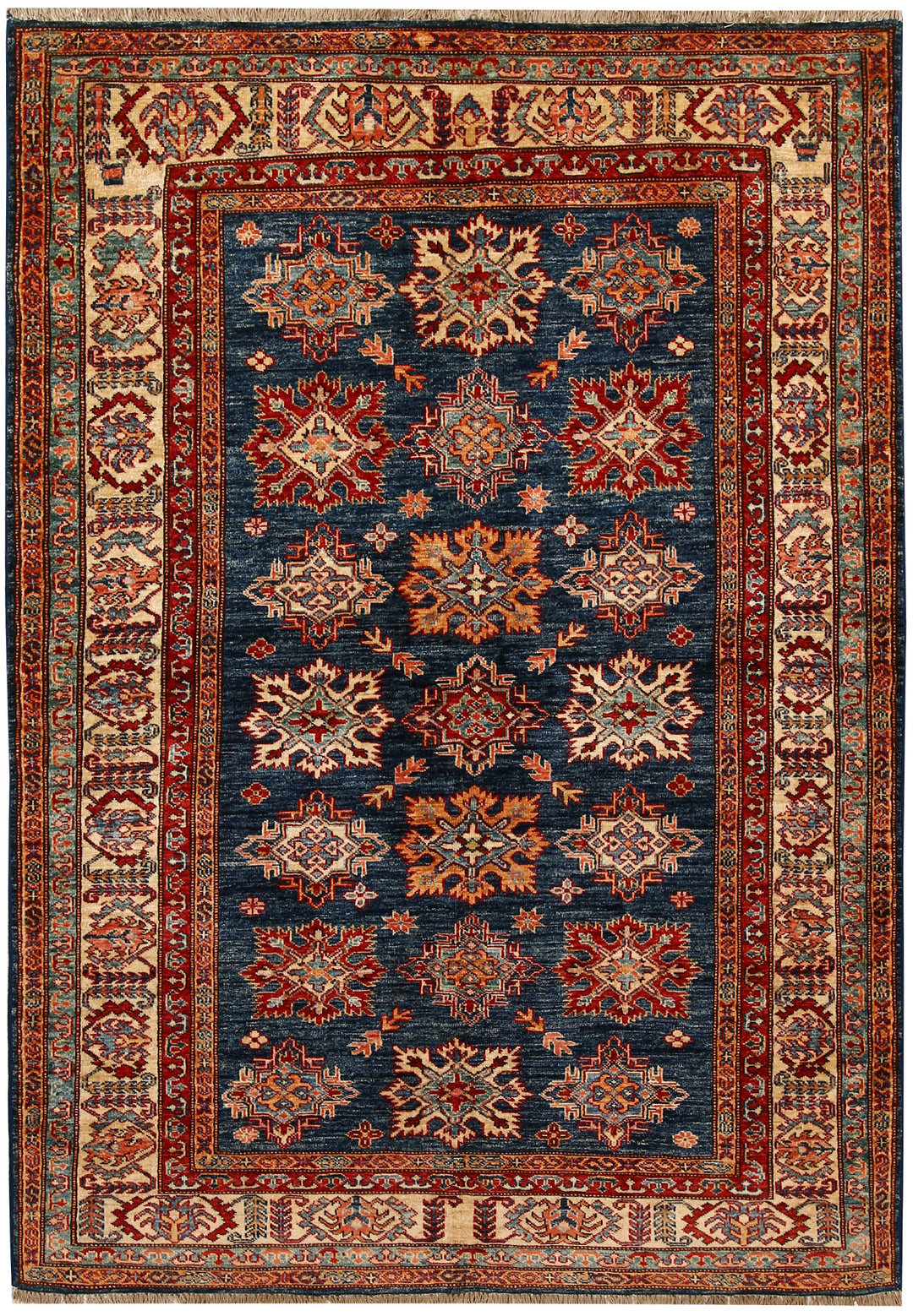 Dark Blue Kazak 4' 10 x 7' 1 - No. 67374 - ALRUG Rug Store