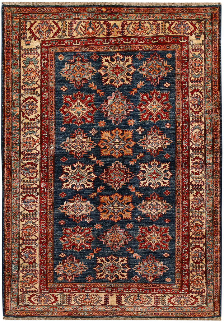 Dark Blue Kazak 4' 10 x 7' 1 - No. 67374 - ALRUG Rug Store