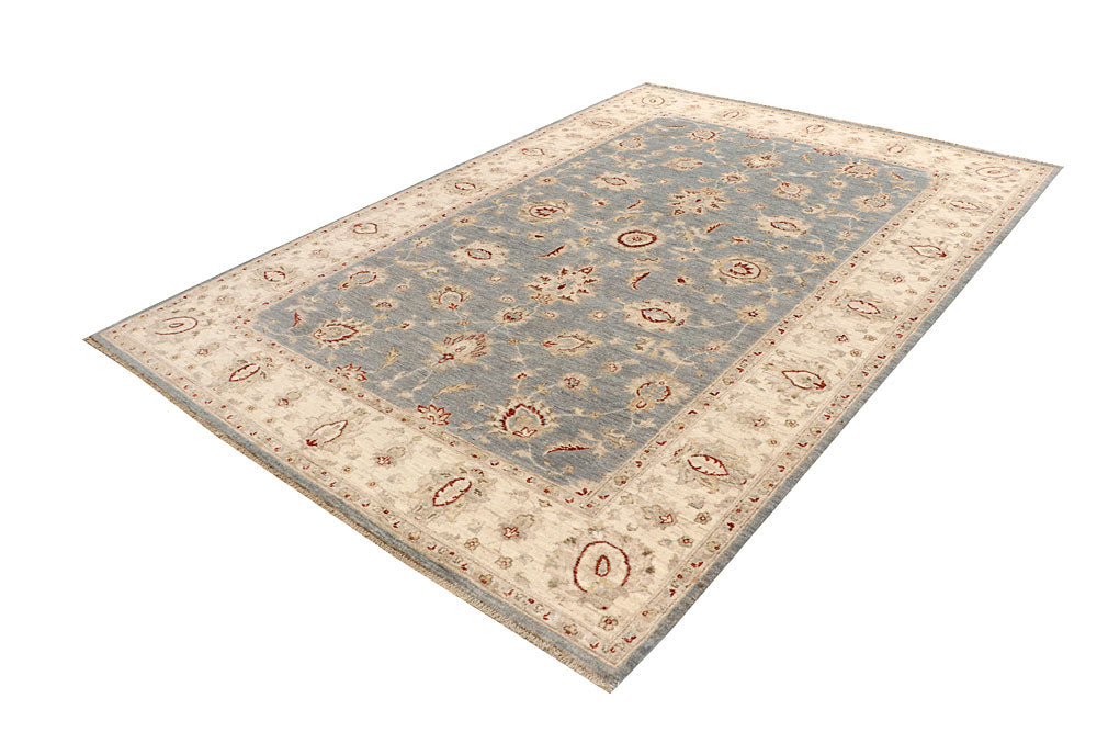 Silver Ziegler 6' 7 x 9' 9 - No. 67387 - ALRUG Rug Store