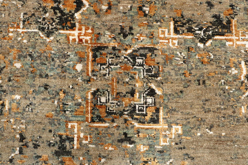 Multi Colored Abstract 8' 1 x 9' 9 - No. 67399 - ALRUG Rug Store