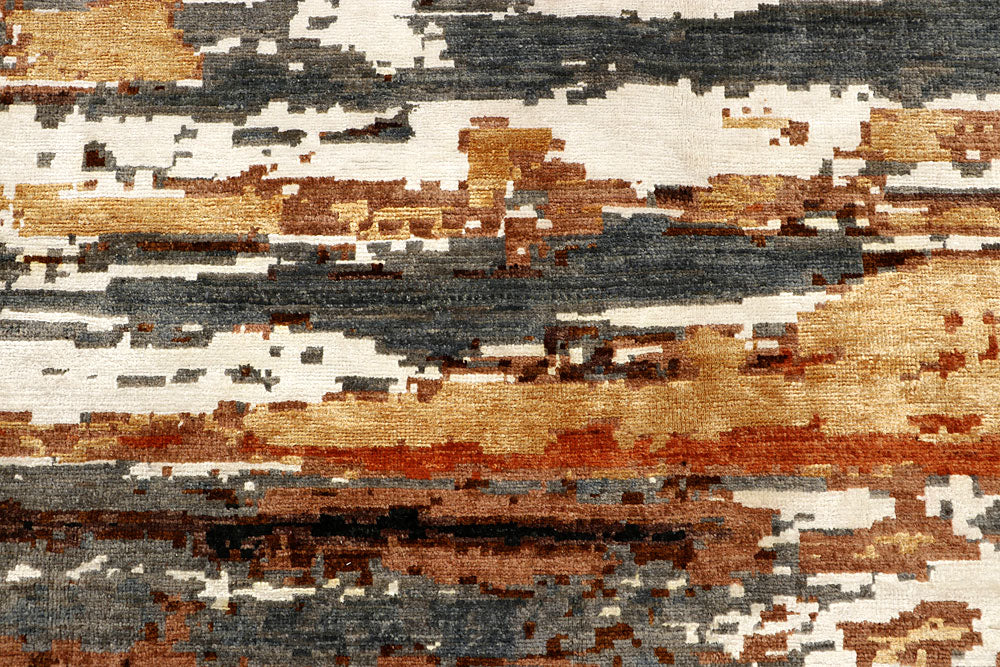 Multi Colored Abstract 8' 2 x 9' 9 - No. 67400 - ALRUG Rug Store