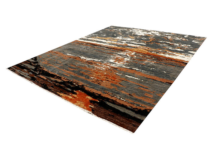 Multi Colored Abstract 8' 2 x 9' 9 - No. 67400 - ALRUG Rug Store