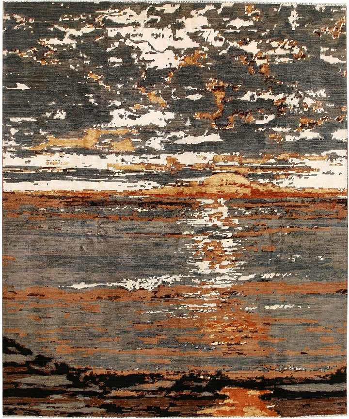 Multi Colored Abstract 8' 2 x 9' 9 - No. 67400 - ALRUG Rug Store