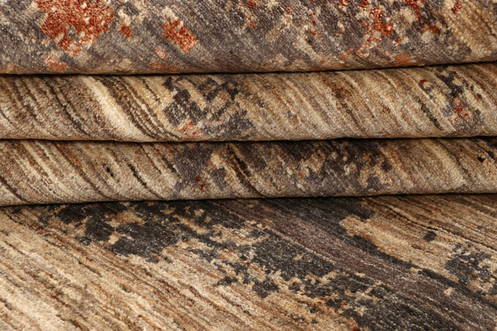 Multi Colored Abstract 6' 6 x 9' 7 - No. 67401 - ALRUG Rug Store