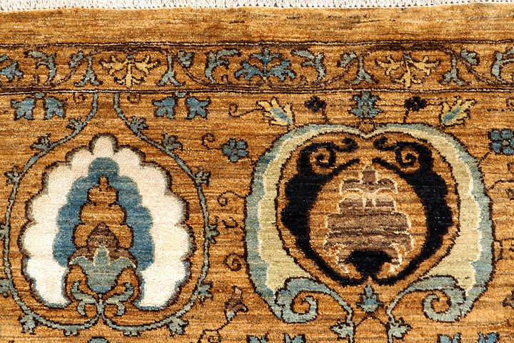 Goldenrod Ikat 8' 11 x 11' 3 - No. 67402 - ALRUG Rug Store