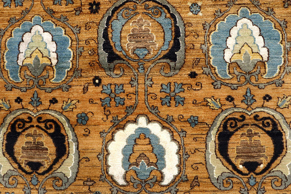 Goldenrod Ikat 8' 11 x 11' 3 - No. 67402 - ALRUG Rug Store