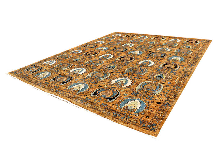 Goldenrod Ikat 8' 11 x 11' 3 - No. 67402 - ALRUG Rug Store