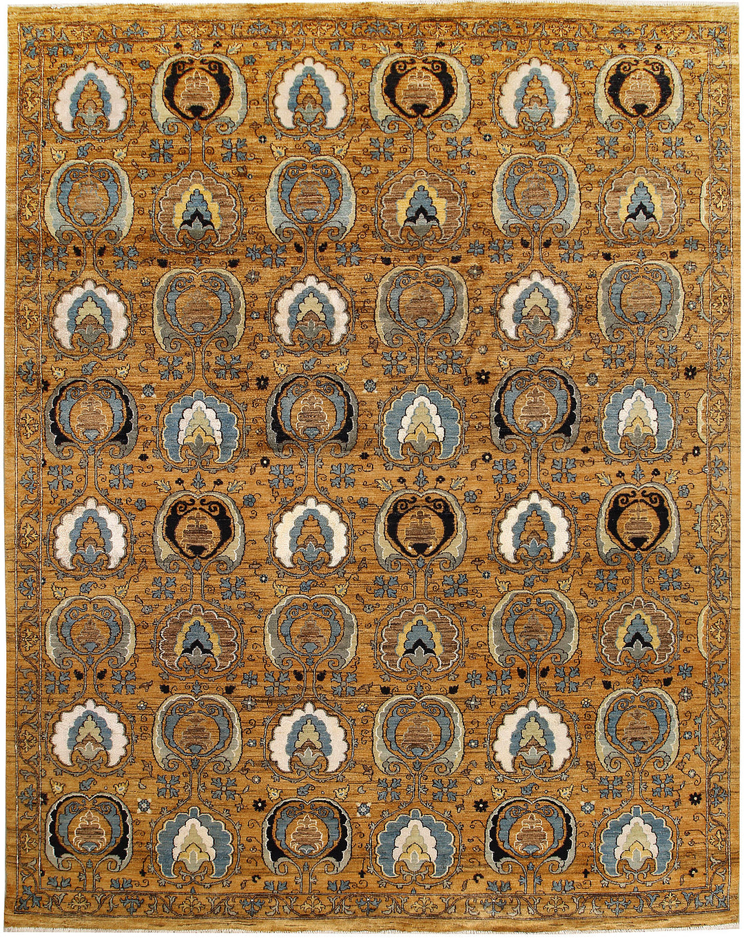 Goldenrod Ikat 8' 11 x 11' 3 - No. 67402 - ALRUG Rug Store