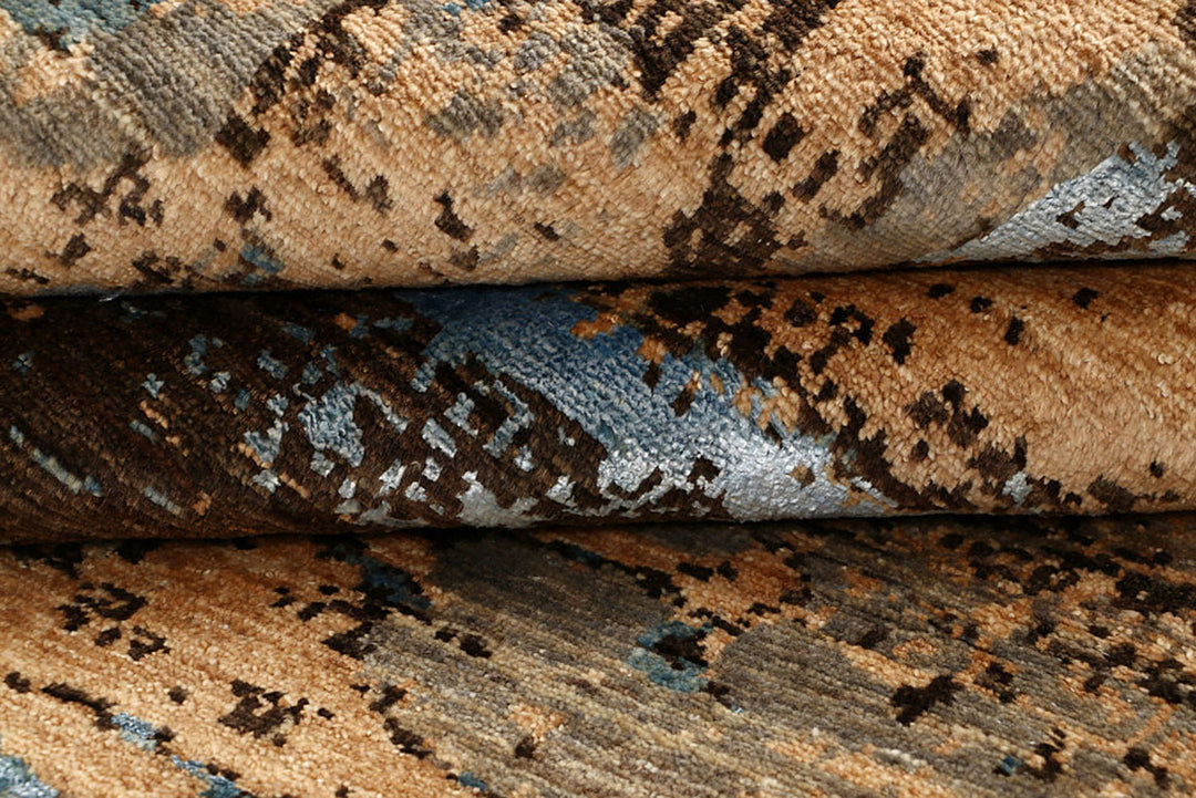 Multi Colored Abstract 4'  x" 6'  5" - No. QA74923