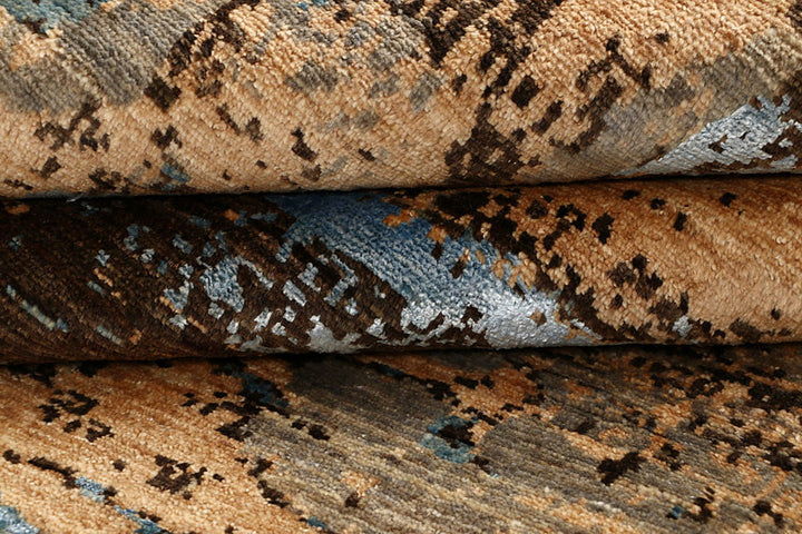 Multi Colored Abstract 4'  x" 6'  5" - No. QA74923