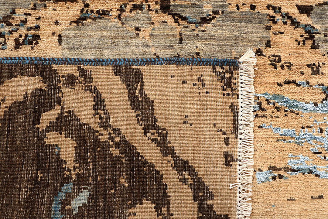 Multi Colored Abstract 4'  x" 6'  5" - No. QA74923