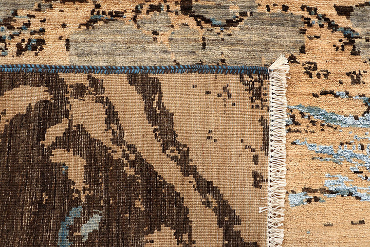 Multi Colored Abstract 4'  x" 6'  5" - No. QA74923