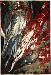 Multi Colored Abstract 4' x 5' 11 - No. 67405 - ALRUG Rug Store