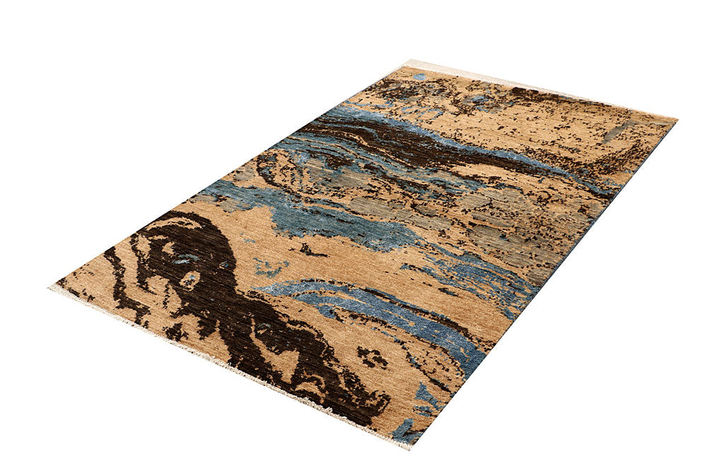 Multi Colored Abstract 4' x 6' 5 - No. 67406 - ALRUG Rug Store