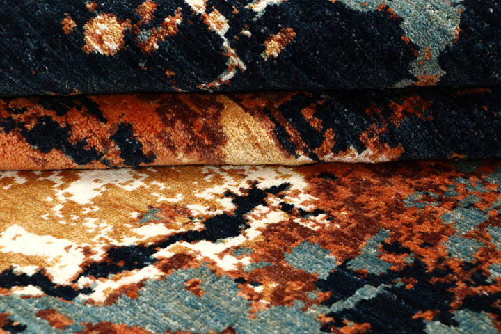 Multi Colored Abstract 4' 1 x 5' 9 - No. 67408 - ALRUG Rug Store