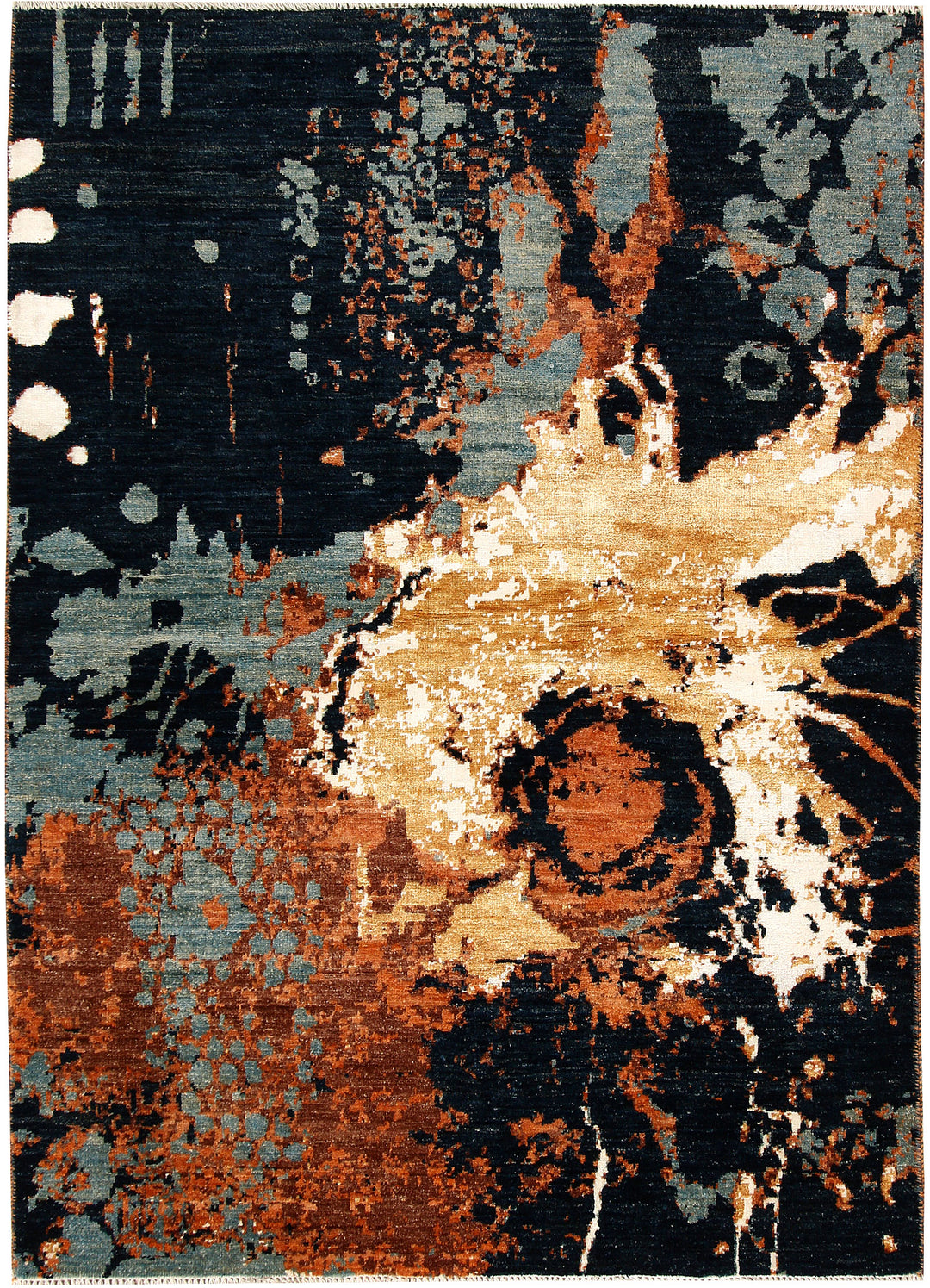 Multi Colored Abstract 4' 1 x 5' 9 - No. 67408 - ALRUG Rug Store