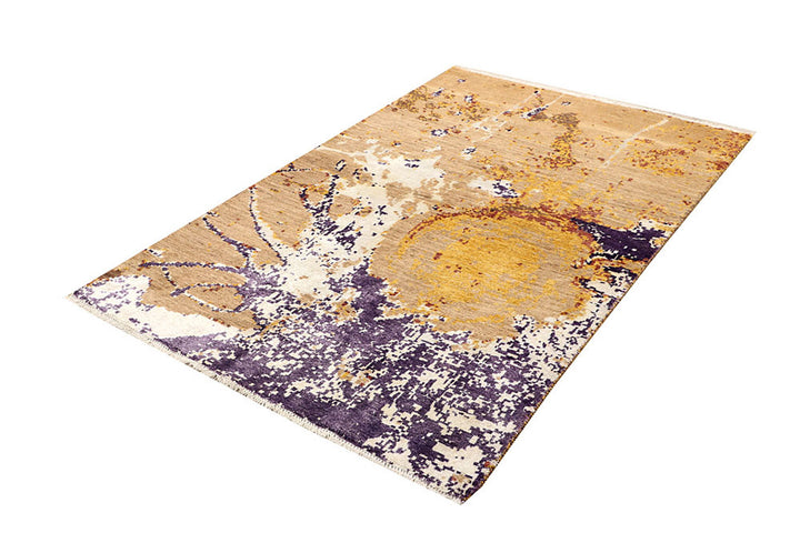 Multi Colored Abstract 4'  x" 6'  1" - No. QA39566