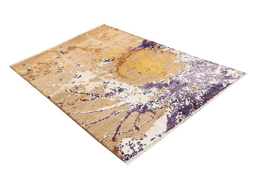 Multi Colored Abstract 4'  x" 6'  1" - No. QA39566