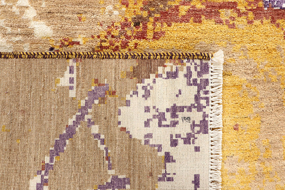 Multi Colored Abstract 4'  x" 6'  1" - No. QA39566