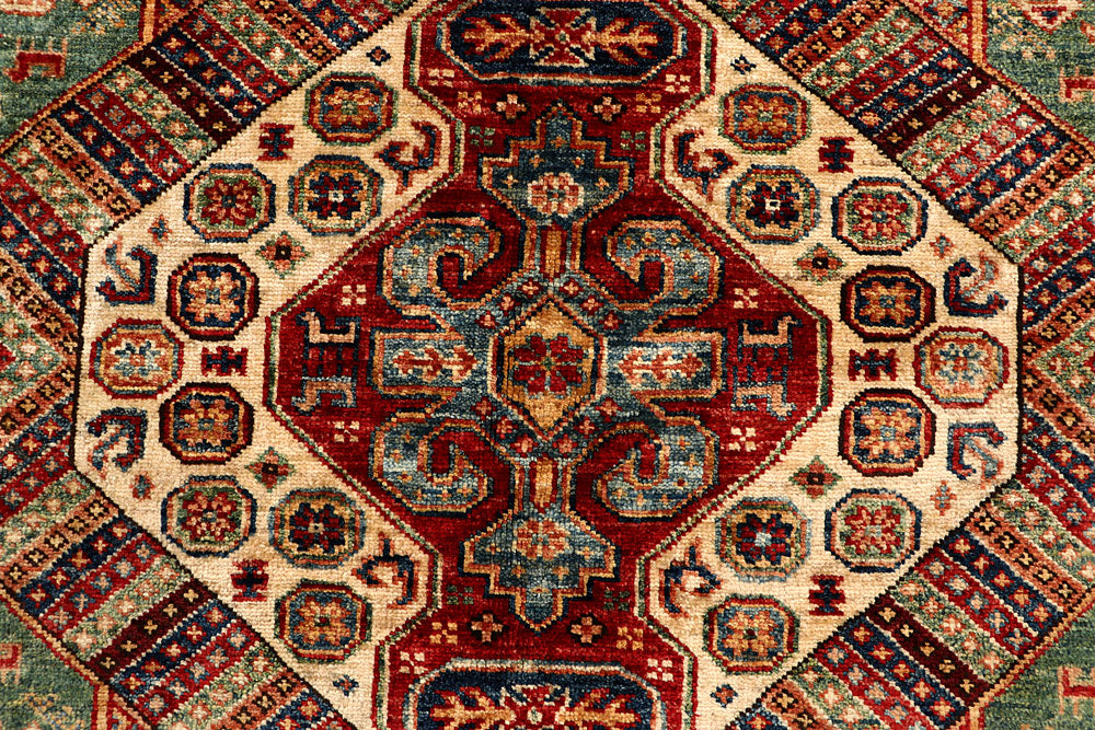 Multi Colored Kazak 5' 6 x 8' 1 - No. 67415 - ALRUG Rug Store