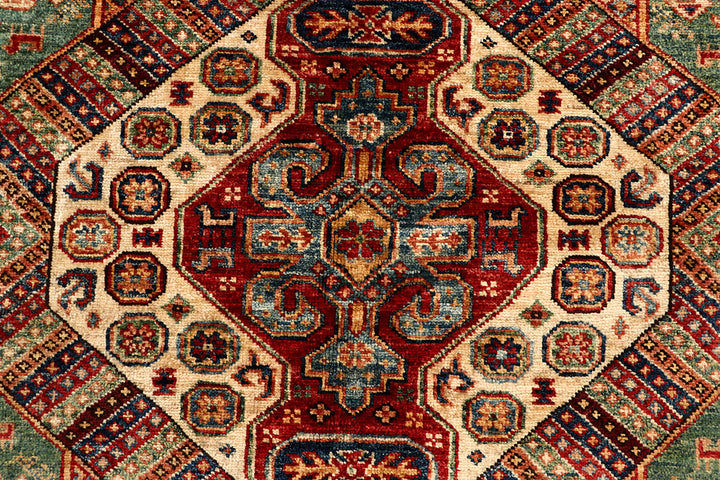 Multi Colored Kazak 5' 6 x 8' 1 - No. 67415 - ALRUG Rug Store