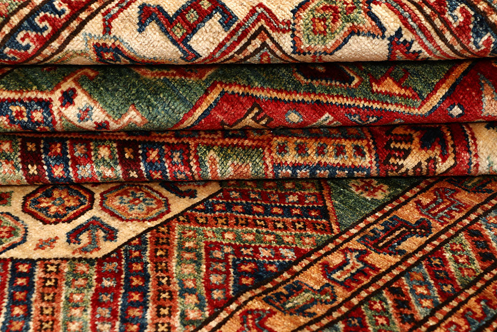 Multi Colored Kazak 5' 6 x 8' 1 - No. 67415 - ALRUG Rug Store