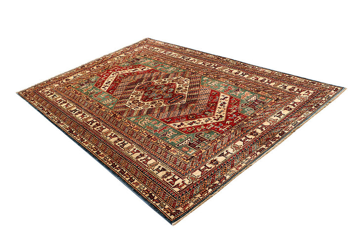 Multi Colored Kazak 5' 6 x 8' 1 - No. 67415 - ALRUG Rug Store