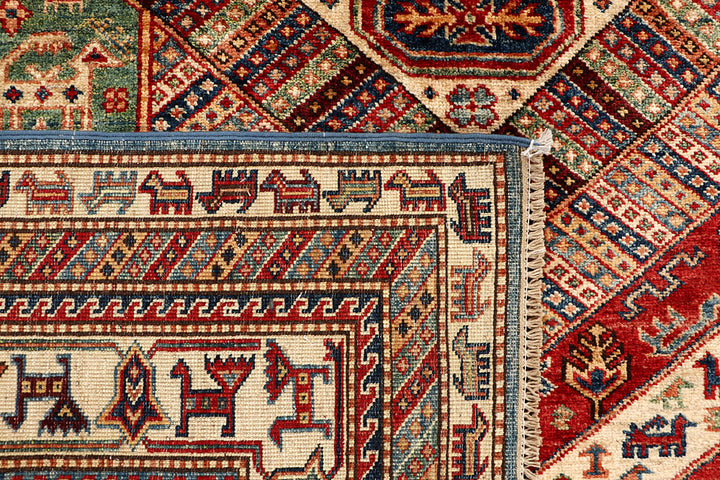 Multi Colored Kazak 5' 6 x 8' 1 - No. 67415 - ALRUG Rug Store