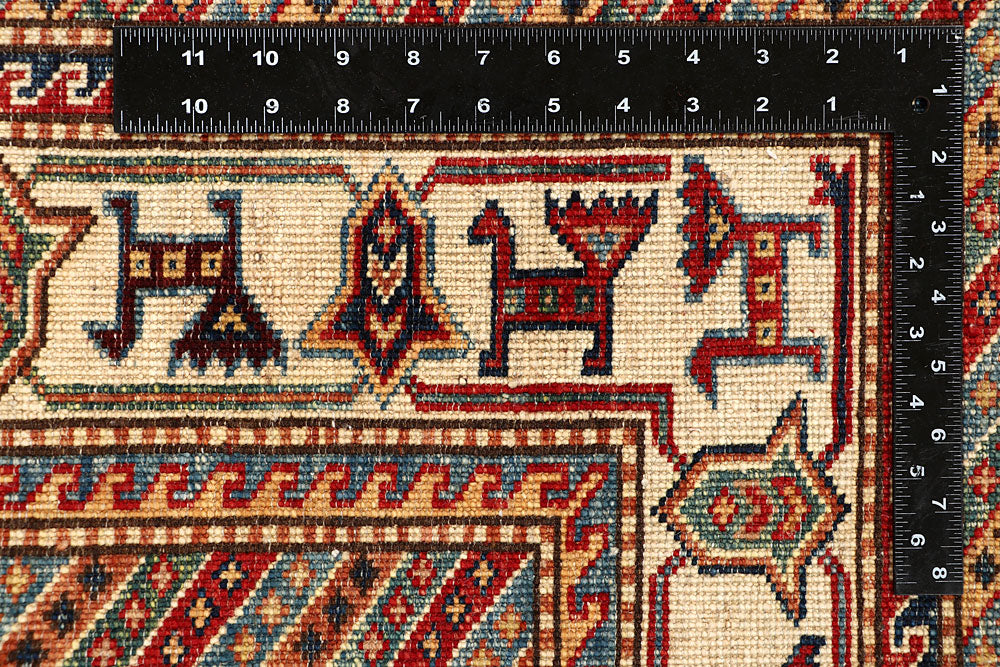 Multi Colored Kazak 5' 6 x 8' 1 - No. 67415 - ALRUG Rug Store