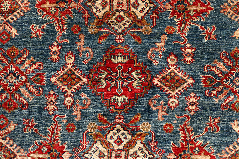 Steel Blue Kazak 5' 10 x 8' 4 - No. 67416 - ALRUG Rug Store