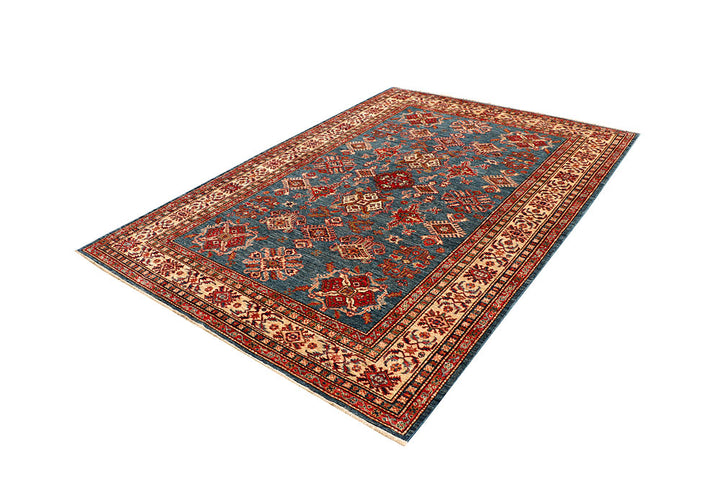 Steel Blue Kazak 5' 10 x 8' 4 - No. 67416 - ALRUG Rug Store