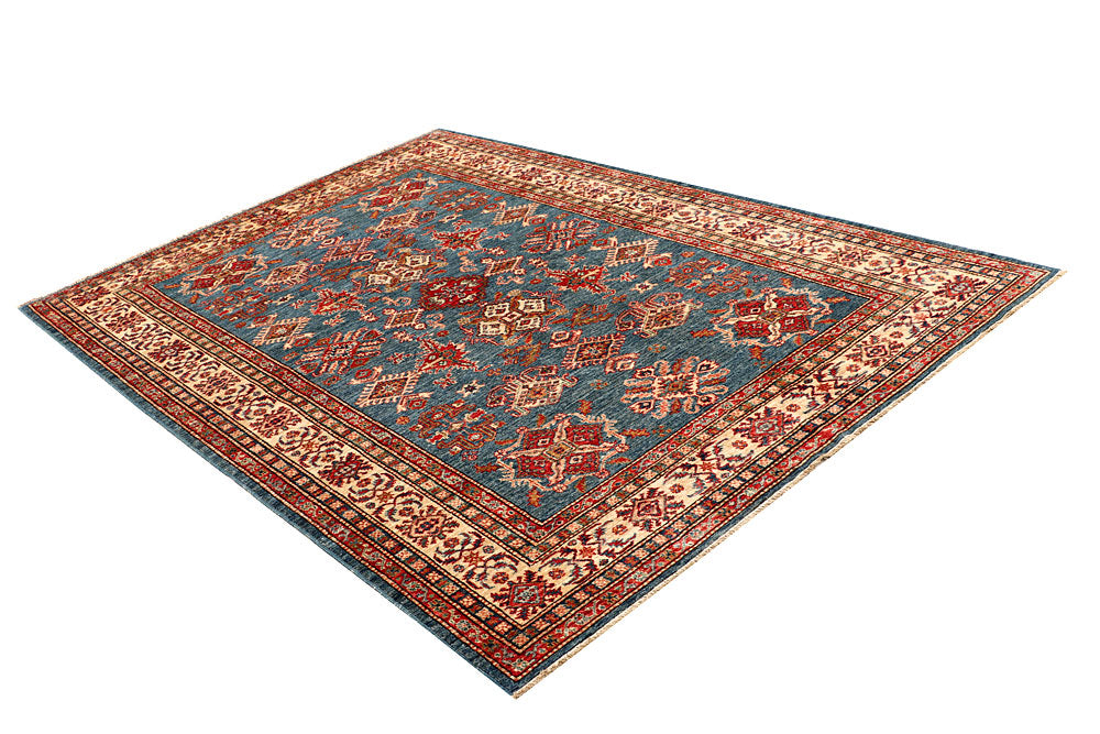 Steel Blue Kazak 5' 10 x 8' 4 - No. 67416 - ALRUG Rug Store