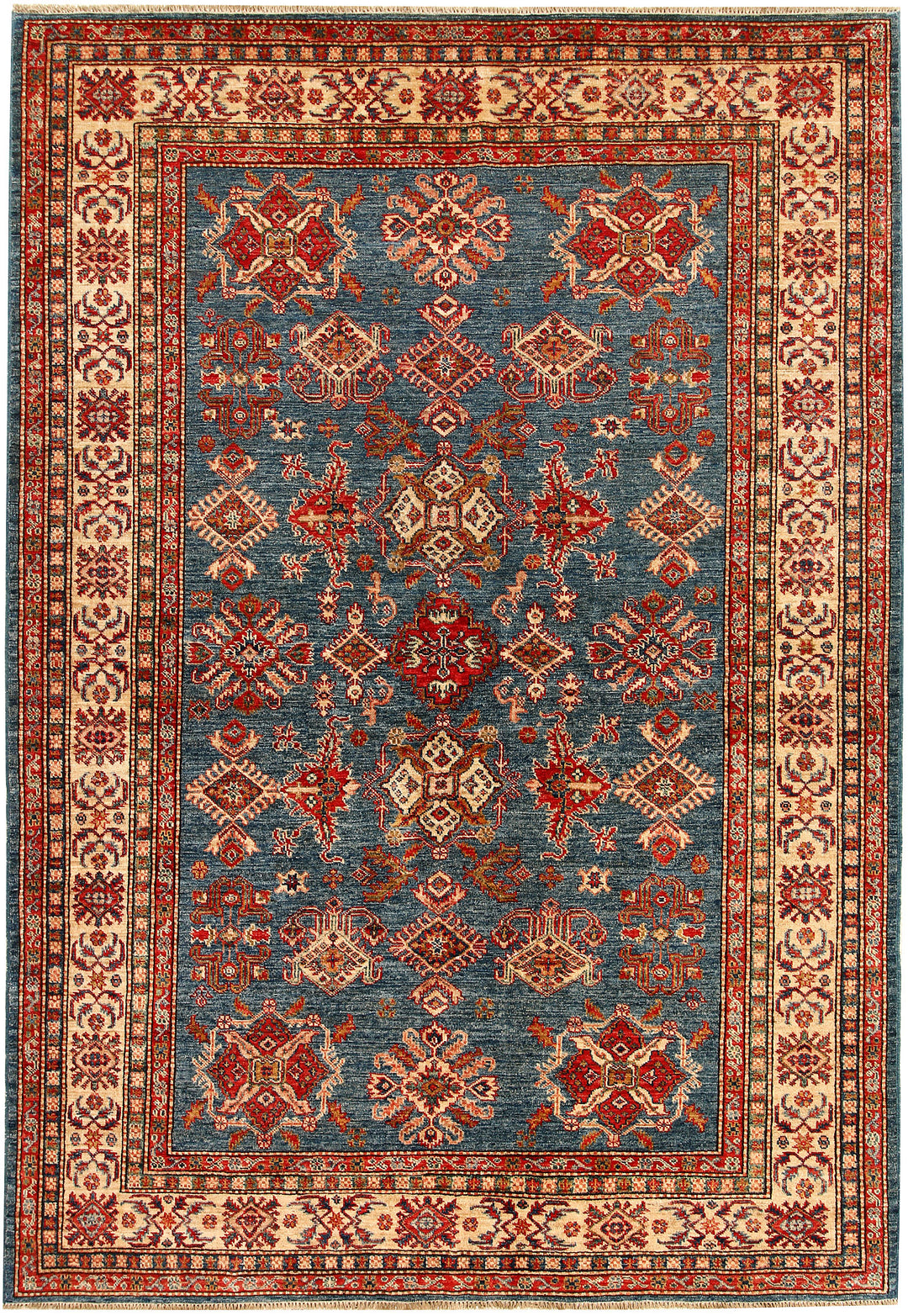 Steel Blue Kazak 5' 10 x 8' 4 - No. 67416 - ALRUG Rug Store