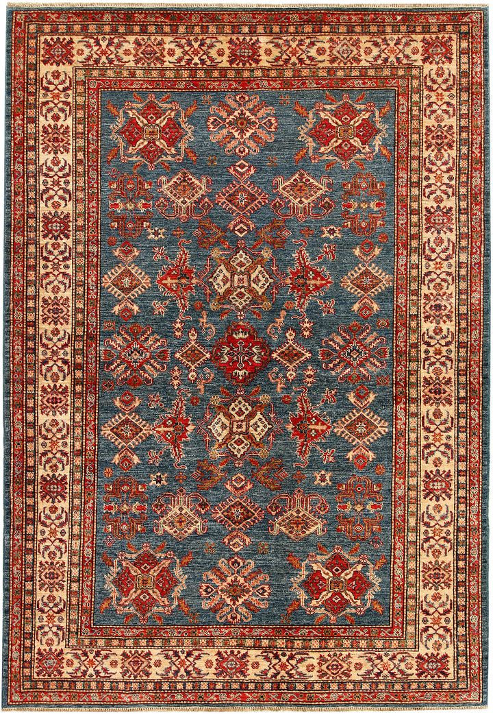 Steel Blue Kazak 5' 10 x 8' 4 - No. 67416 - ALRUG Rug Store
