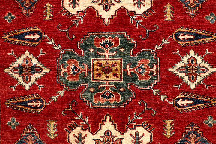 Firebrick Kazak 4' 11 x 6' 8 - No. 67417 - ALRUG Rug Store