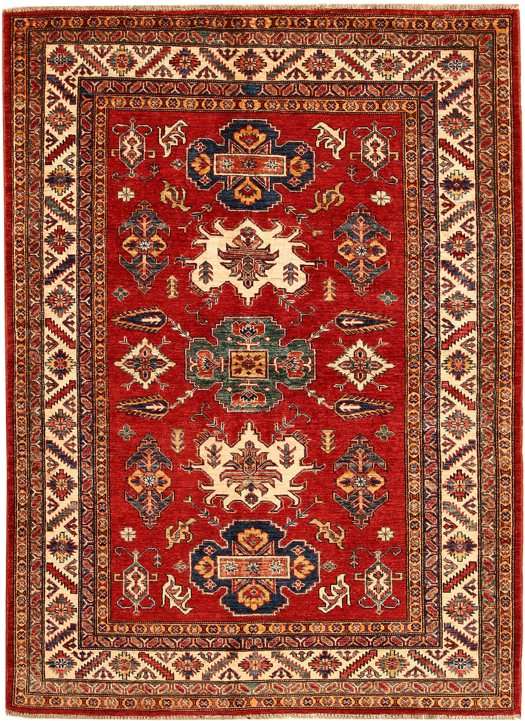 Firebrick Kazak 4' 11 x 6' 8 - No. 67417 - ALRUG Rug Store