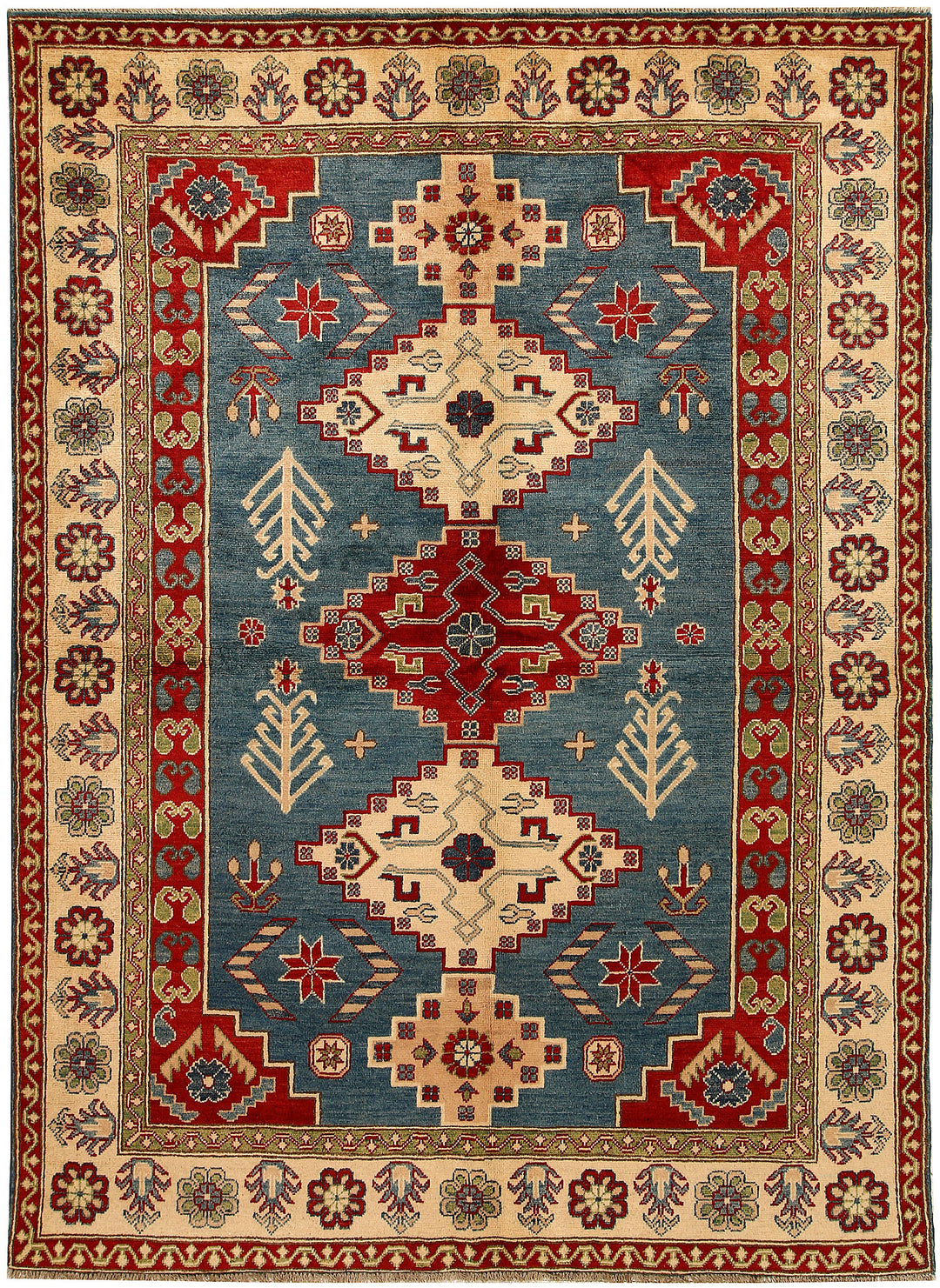 Steel Blue Kazak 5' 7 x 7' 10 - No. 67419 - ALRUG Rug Store