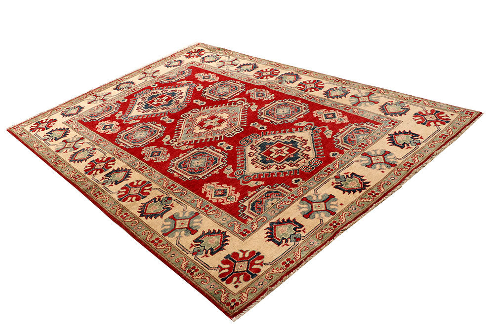 Firebrick Kazak 5' 6 x 8' 2 - No. 67420 - ALRUG Rug Store