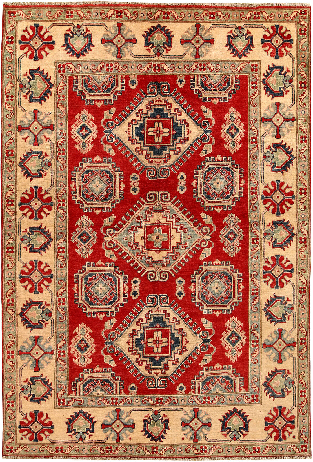 Firebrick Kazak 5' 6 x 8' 2 - No. 67420 - ALRUG Rug Store