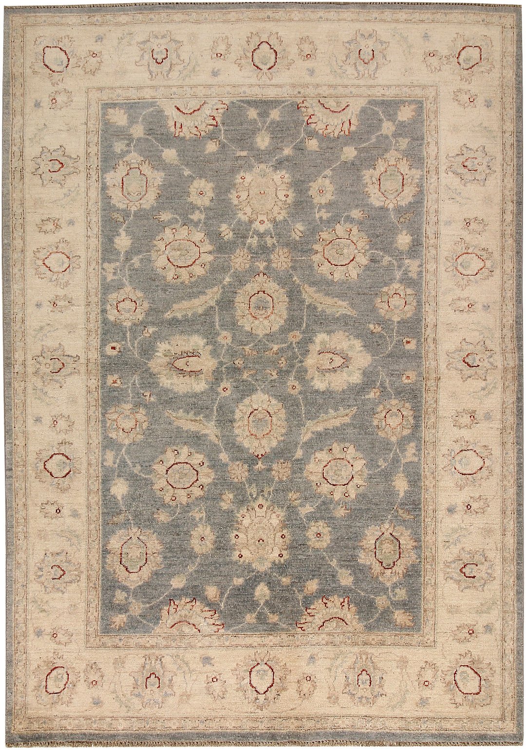 Dark Grey Oushak 5' 3 x 7' 7 - No. 67424 - ALRUG Rug Store