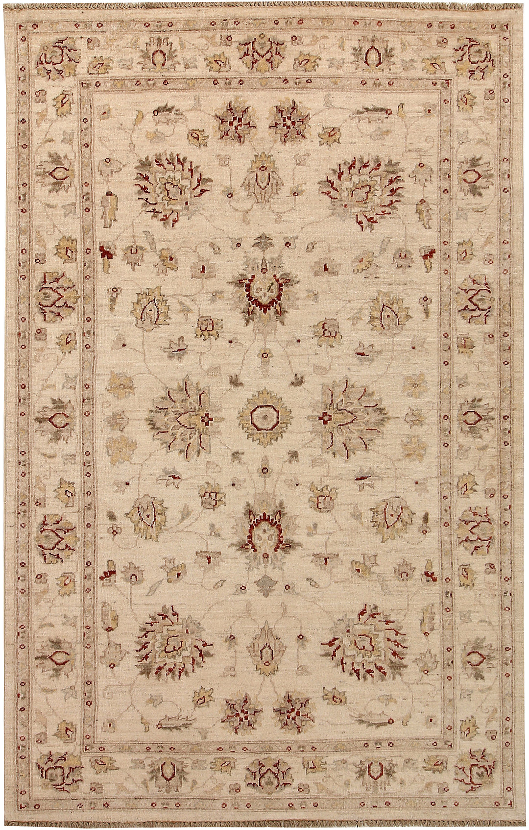 Bisque Oushak 4' 5 x 6' 11 - No. 67425 - ALRUG Rug Store