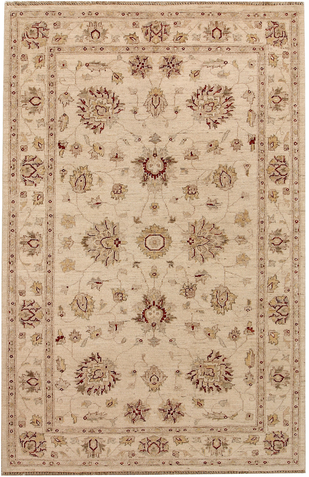 Bisque Oushak 4' 6 x 6' 11 - No. 67426 - ALRUG Rug Store