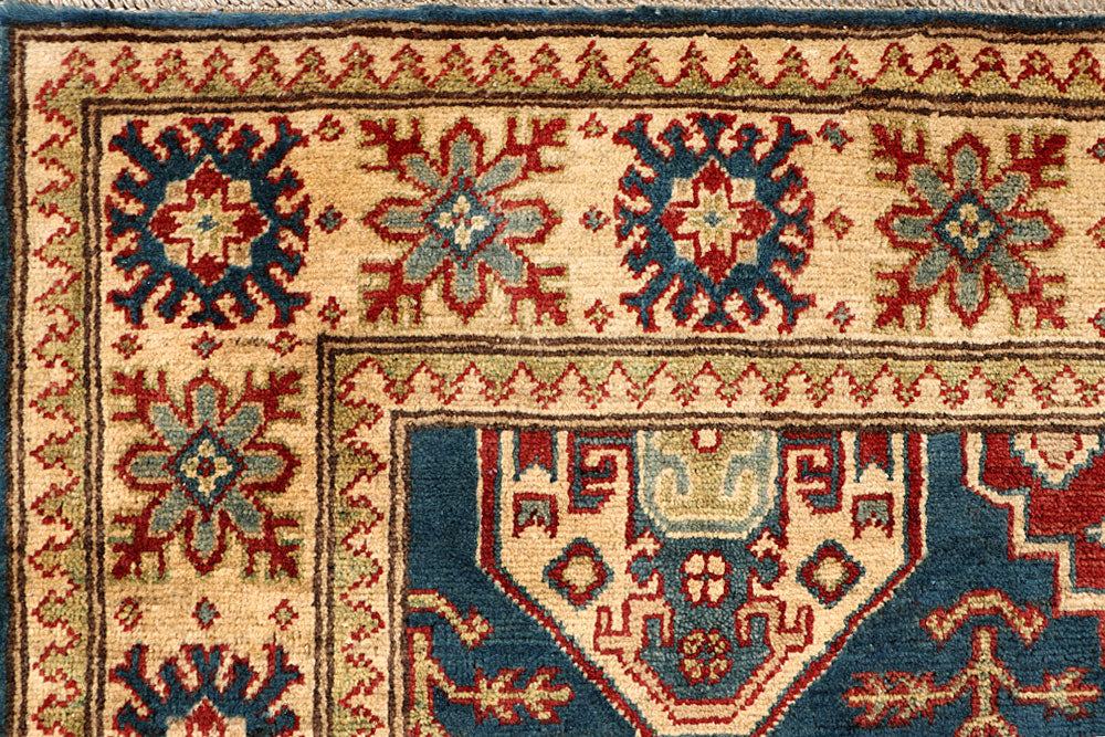 Steel Blue Kazak 4' 11 x 6' 6 - No. 67427 - ALRUG Rug Store