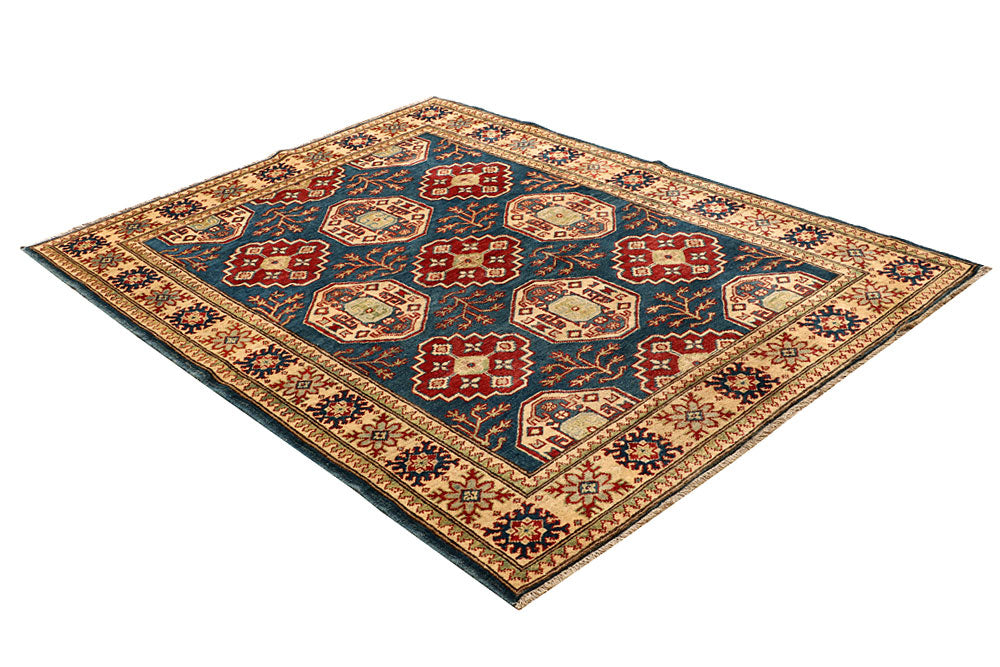 Steel Blue Kazak 4' 11 x 6' 6 - No. 67427 - ALRUG Rug Store