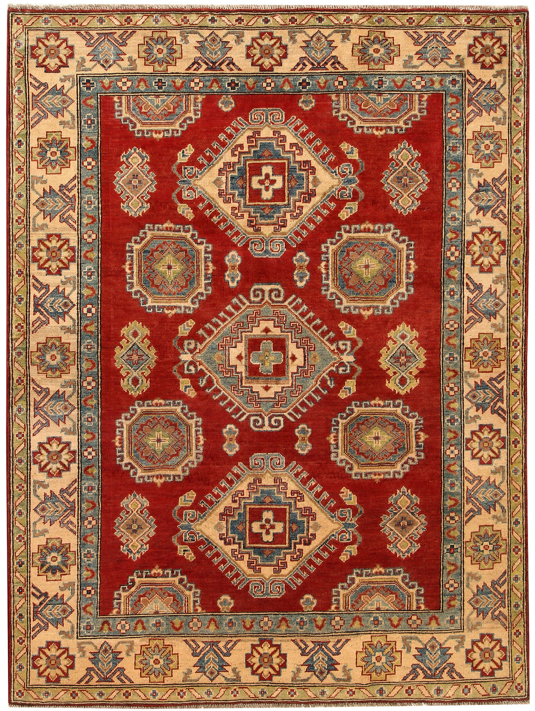 Firebrick Kazak 5' 1 x 6' 9 - No. 67429 - ALRUG Rug Store