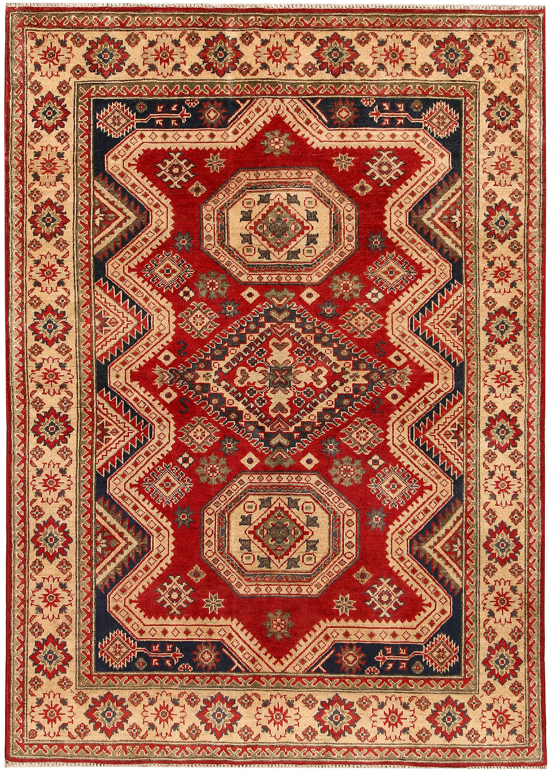 Firebrick Kazak 4' 9 x 6' 9 - No. 67431 - ALRUG Rug Store