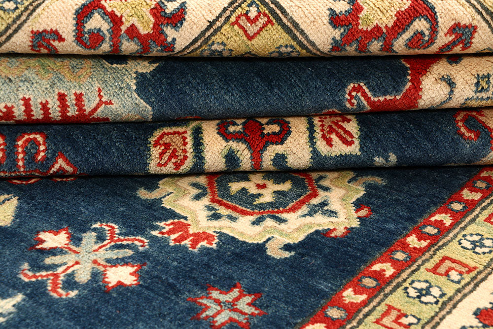 Steel Blue Kazak 5' 9 x 8' 2 - No. 67433 - ALRUG Rug Store